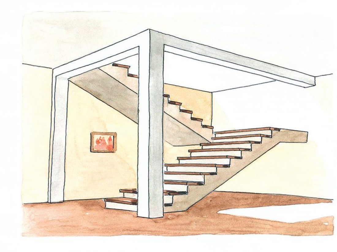 Dobudowa schodów płytowych w czasie adaptacji poddasza