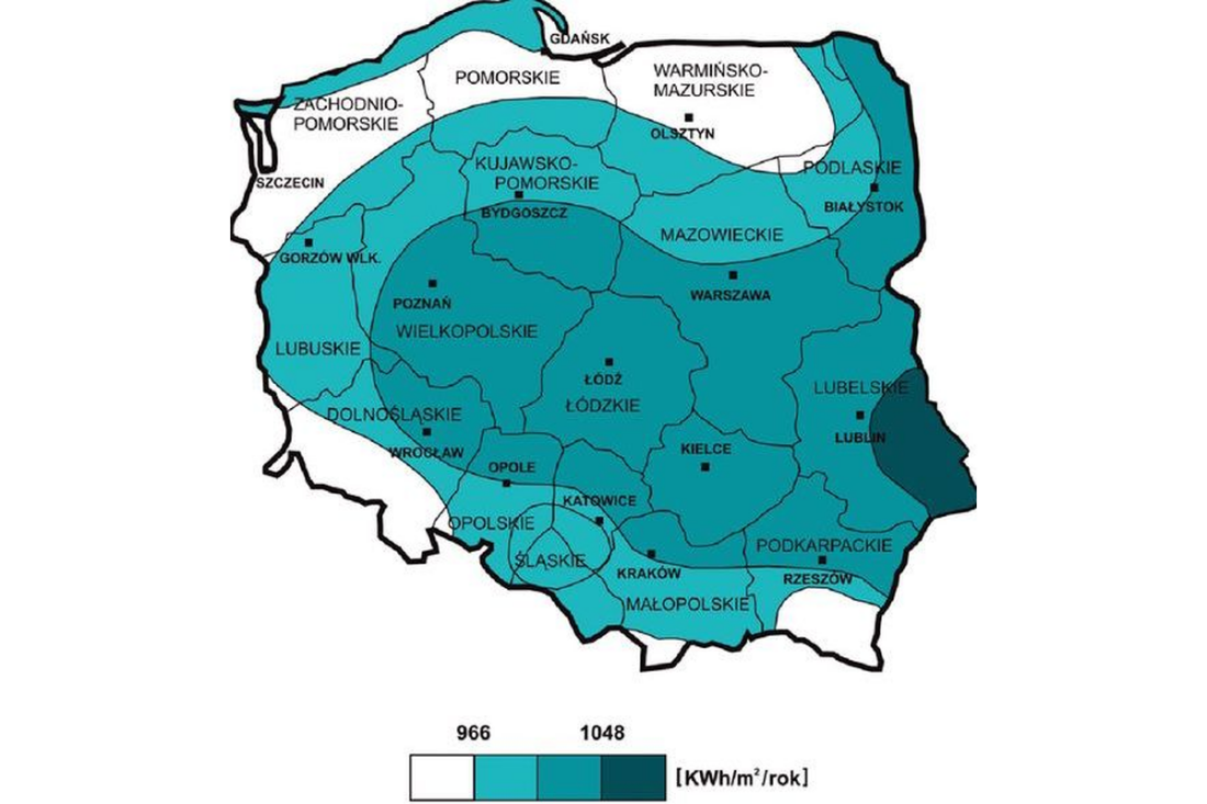 Czy region Polski i ukształtowanie terenu ma wpływ na sprawność kolektorów?