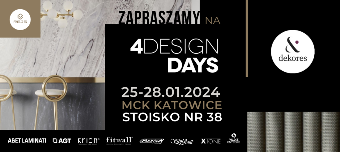 Marka Dekores Grupy REJS na 4 Design Days w katowickim MCK